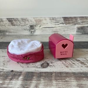 American Girl Bitty Baby Doll SWEETHEART Set - Toy MAILBOX & 15” Doll Hat Only